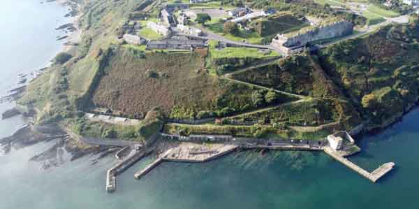 Aerial view of Fort Meagher formerly Fort Camden
